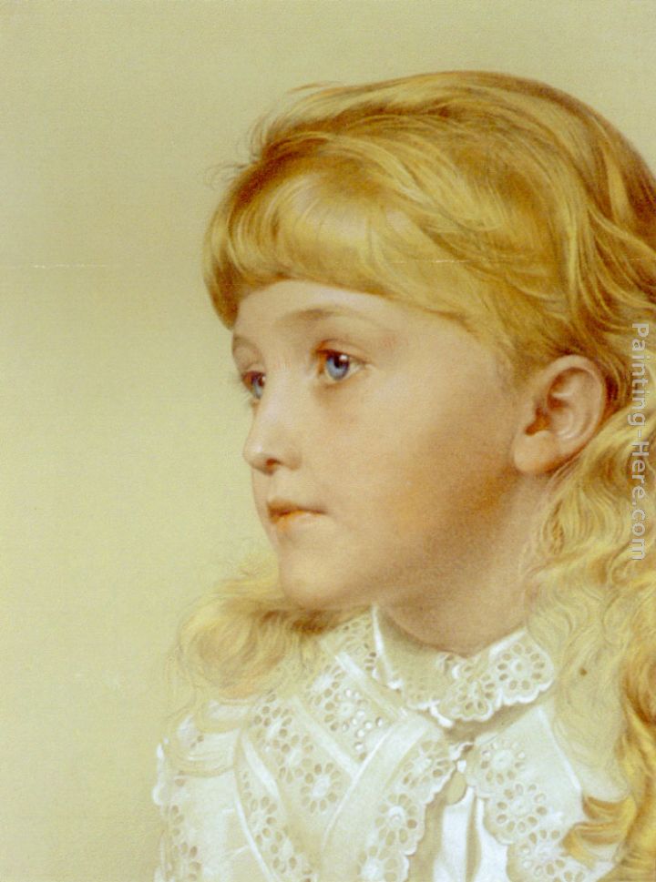 Portrait of May Gillilan painting - Anthony Frederick Sandys Portrait of May Gillilan art painting